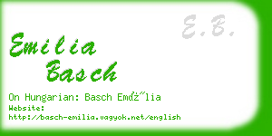 emilia basch business card